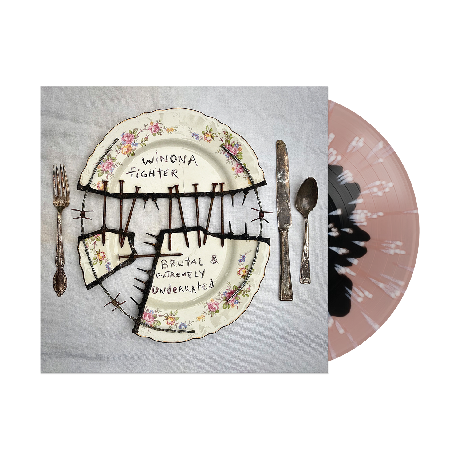 BRUTAL & EXTREMELY UNDERRATED: Black in Blush with White Splatter LP ...