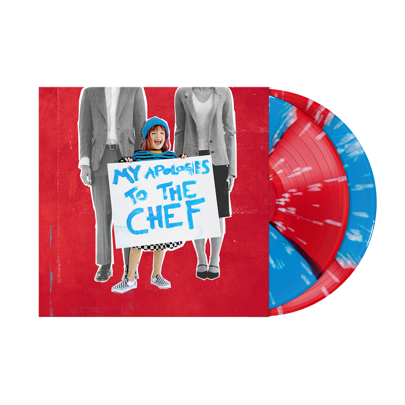 My Apologies To The Chef: Ruby And Sky Blue Quad w/ White Splatter Deluxe Vinyl LP