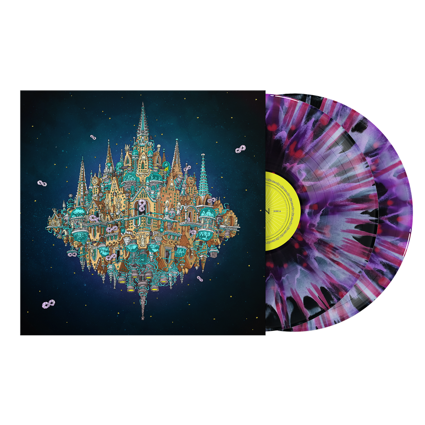 Pantheon: Limited White & Neon Violet Smush w/ Splatter Vinyl 2LP