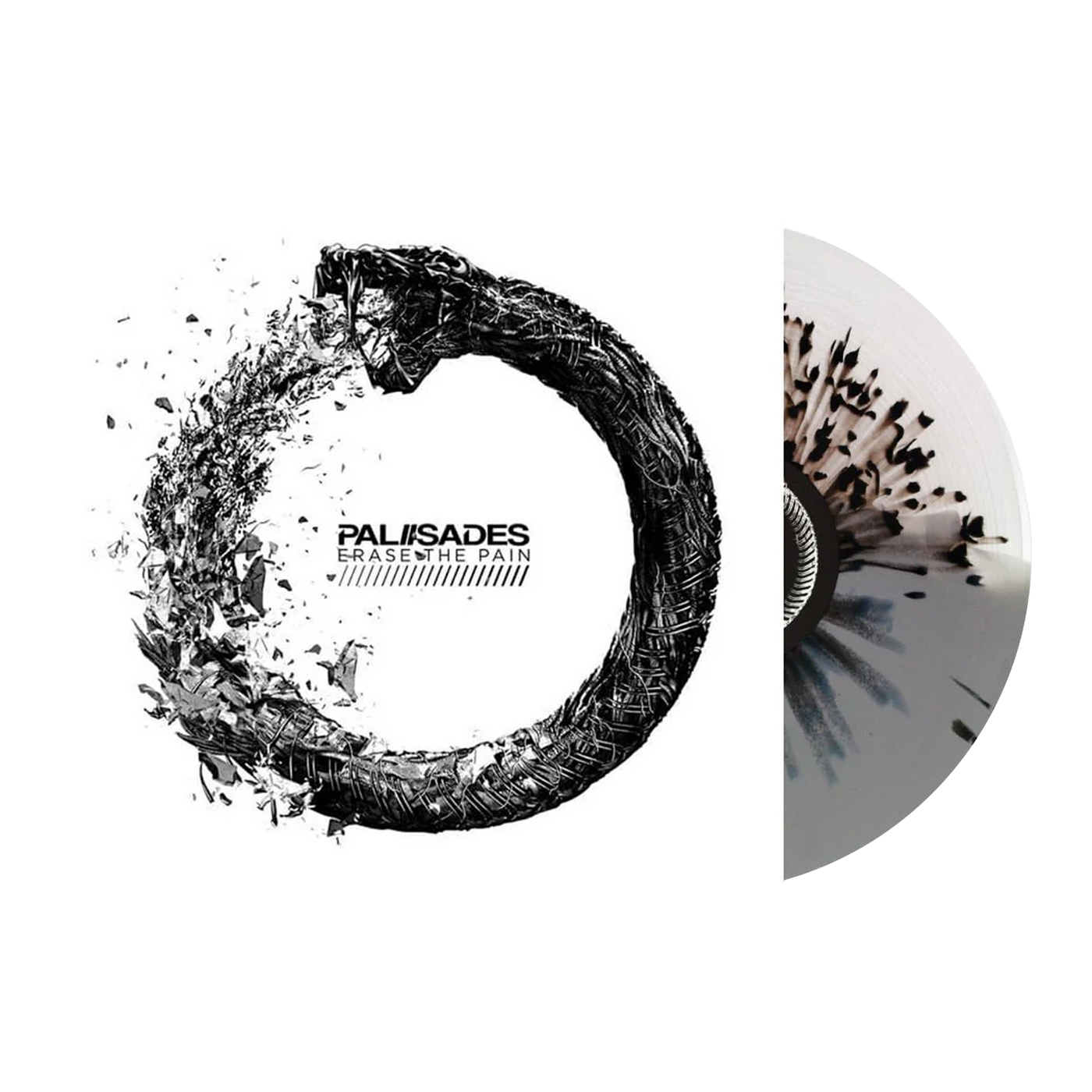 Erase The Pain: Clear & Grey w/ Black Splatter Vinyl LP